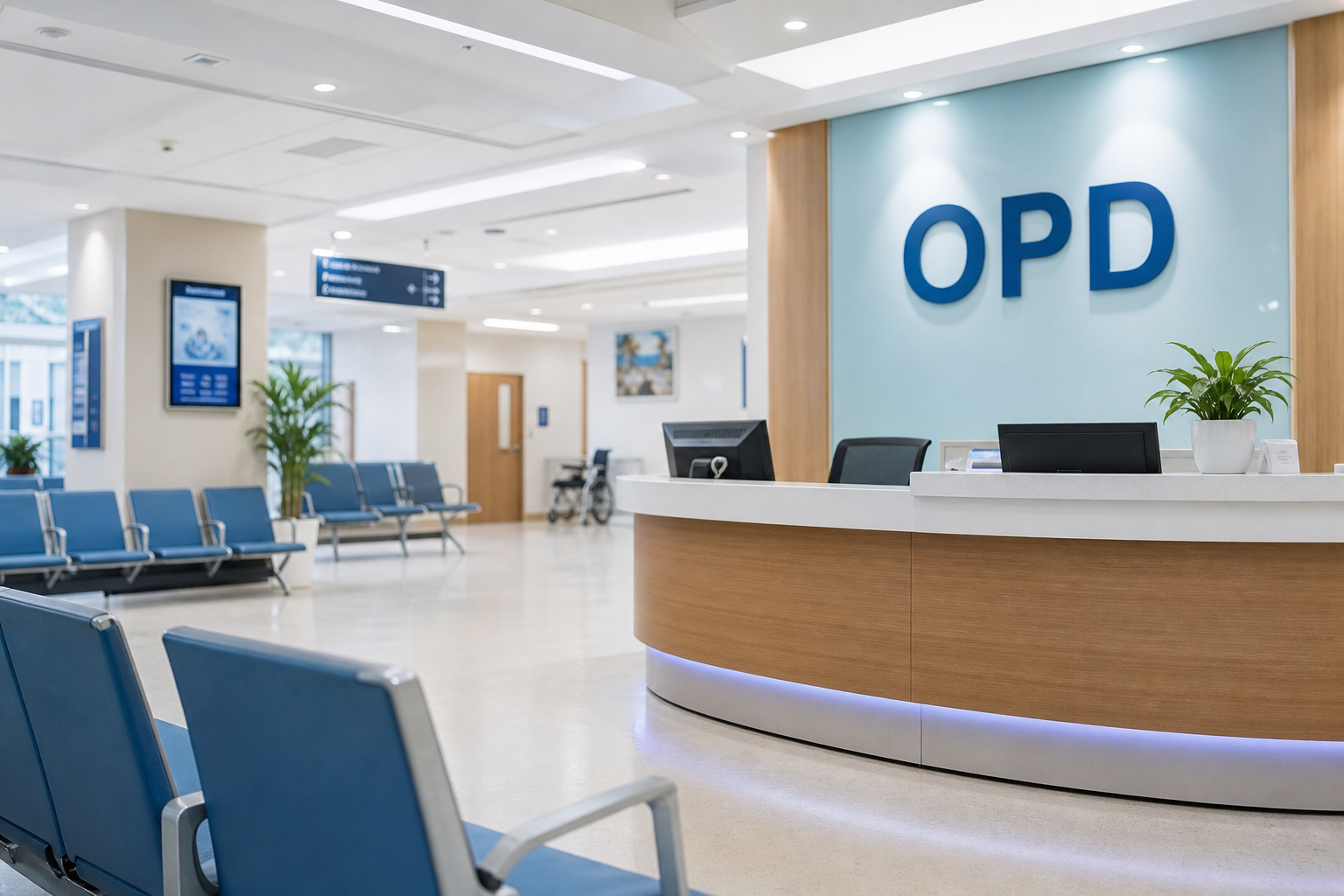 Hospital OPD reception