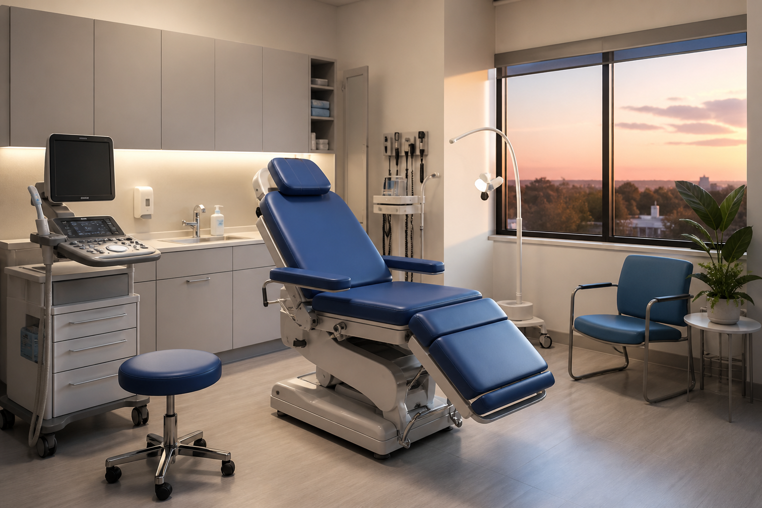 Private evening clinic room